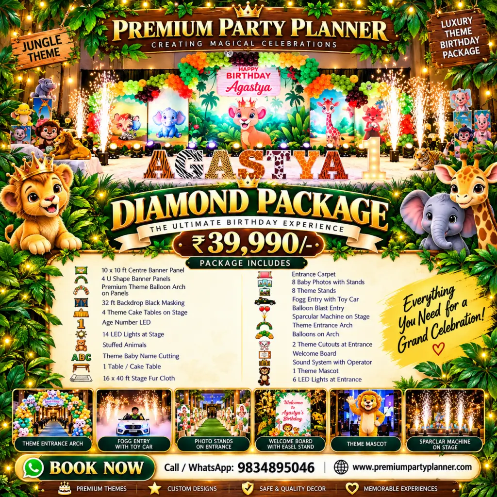 diamond birthday party package